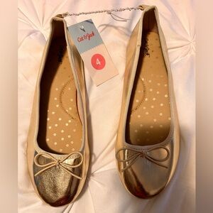 Gold Ballet Flat